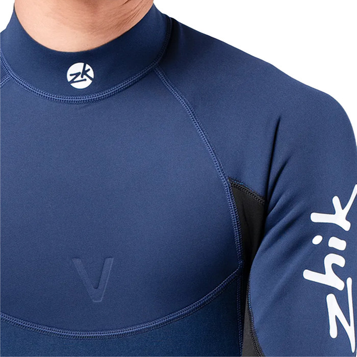 2024 Zhik Microfleece V 1mm Camiseta De Manga Larga De Neopreno DTP0520 - Navy